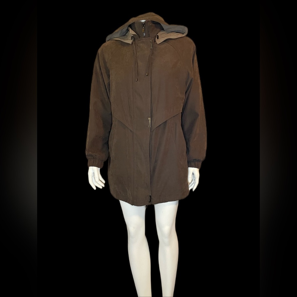 Fleet Street Soft Brown Hooded Coat